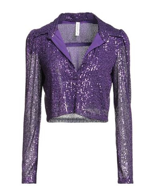 Woman Top Purple Size M Polyester