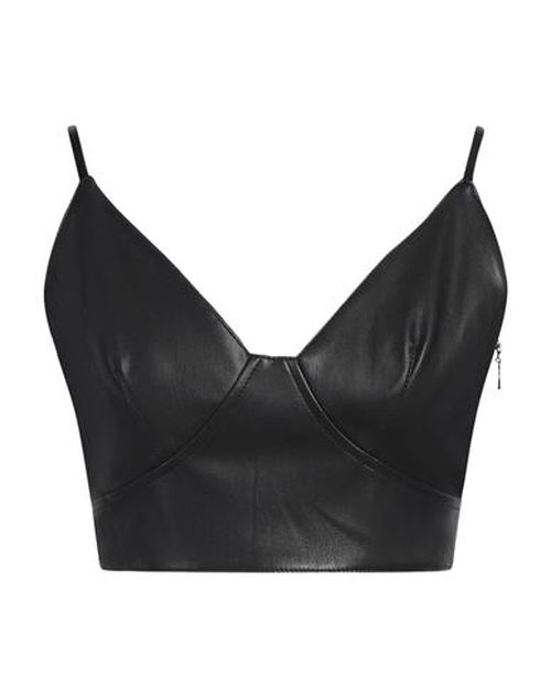 Woman Top Black Size M Polyester, Polyurethane