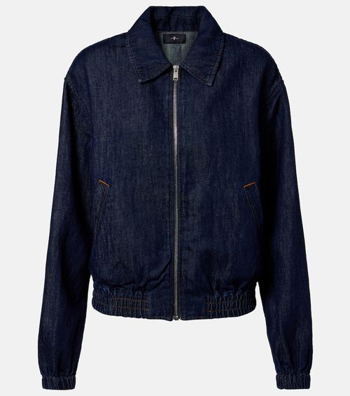 Denim bomber jacket
