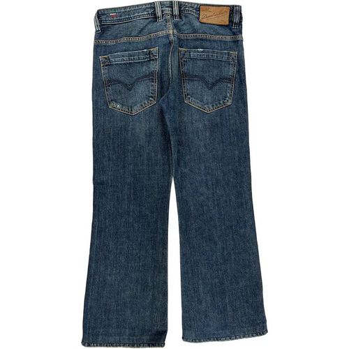 Diesel Koffha Wide Leg Bootcut Jeans - 34W 31L Blue Deni