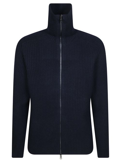 Men's Full-Zip Wool Blend Sweater