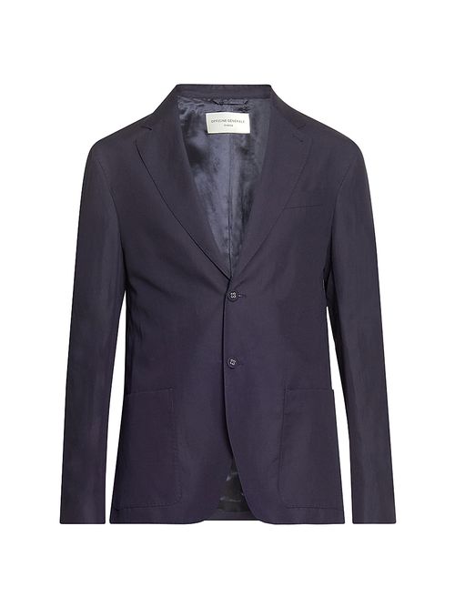 Men's Michel Piedye Single-Breasted Blazer - Navy Ink
