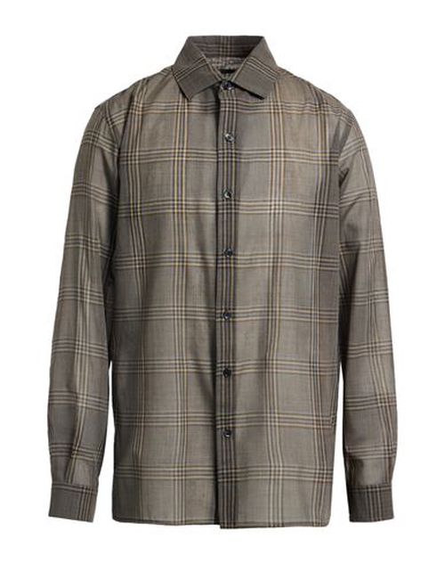 Man Shirt Charcoal Size 40 Wool, Silk