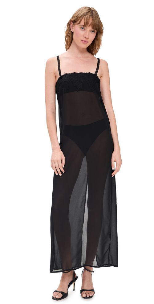 Glacial Maxi Dress Noir