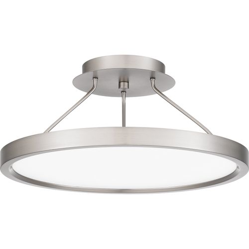 Outskirts LED Semi-Flush Mount in Brushed Nicke