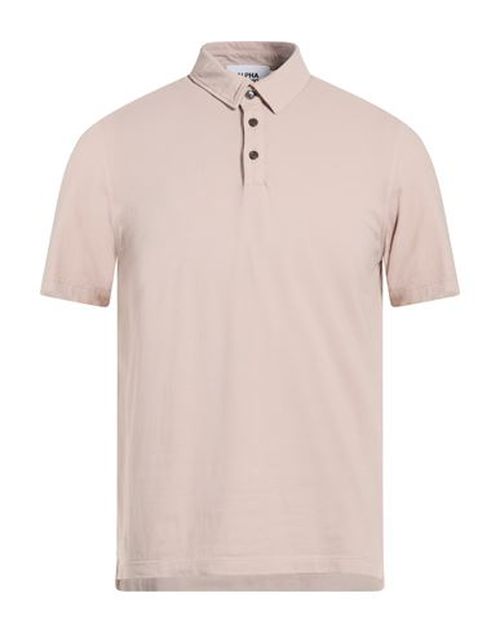 Man Polo shirt Taupe Size 38 Cotton, Elastane