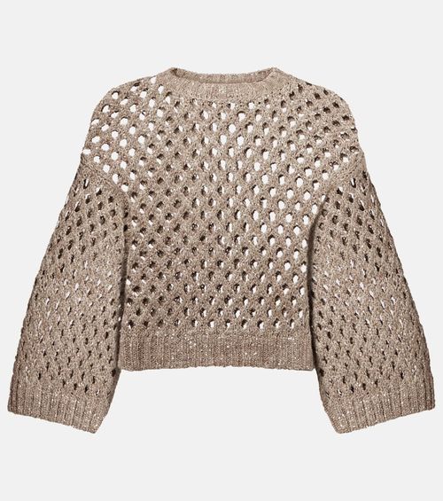 Open-knit sweater