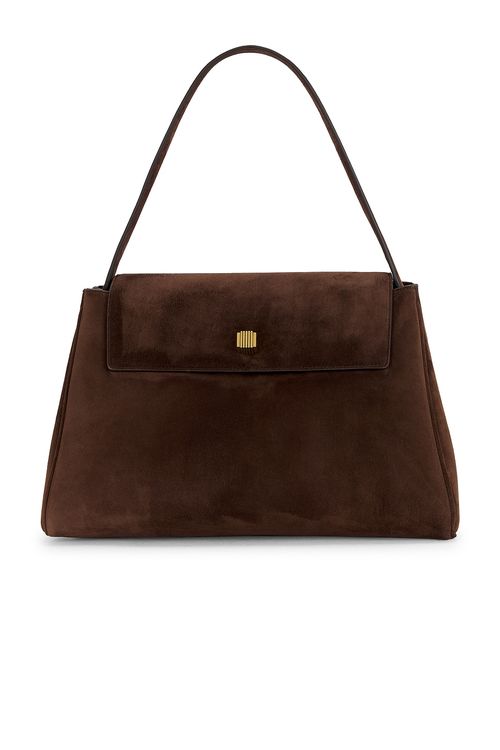 KHAITE Audrey Top Handle Bag in Brown
