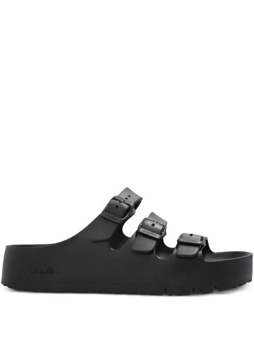 Birkenstock Florida EVA three-buckle slide sandals - Black