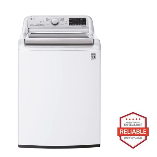 LG Smart Wi-Fi Enabled Top Load Washer with Impeller & TurboWash3D™ Technology, White, 5.. ft
