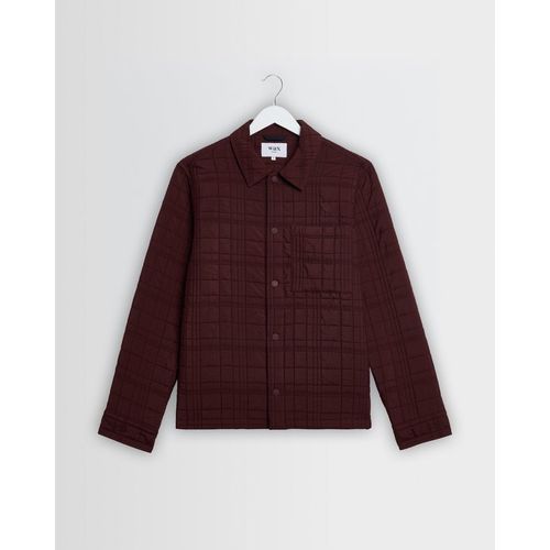 Romer - Dark Burgundy Quilted Check Overshirt