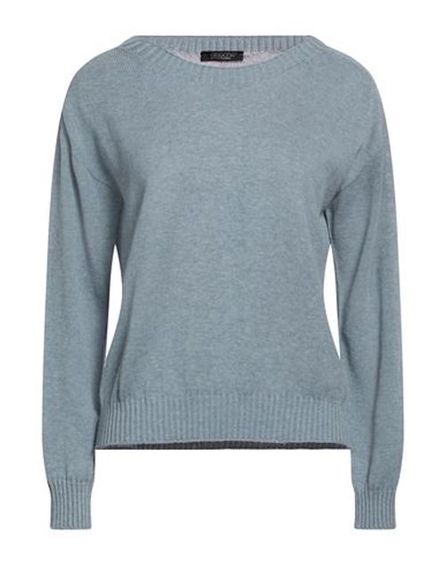 Woman Sweater Slate blue Size 4 Cotton