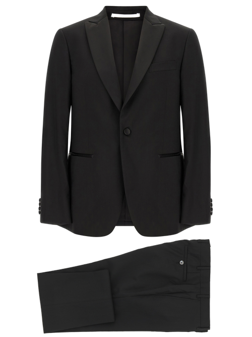 Wool Pant Suit — Black
