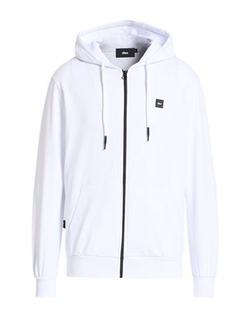 Man Sweatshirt White Size L Cotton, Elastane