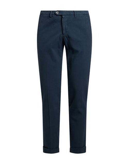 Man Pants Navy Size 31 Cotton, Elastane