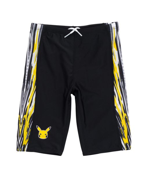 Boys Pikachu Upf 50+ Swim Jammers Swimsuit - Black / yellow