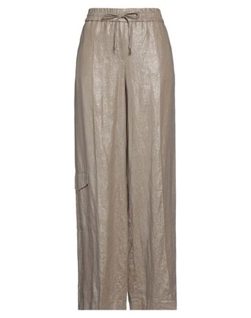 Woman Pants Taupe Size 10 Linen