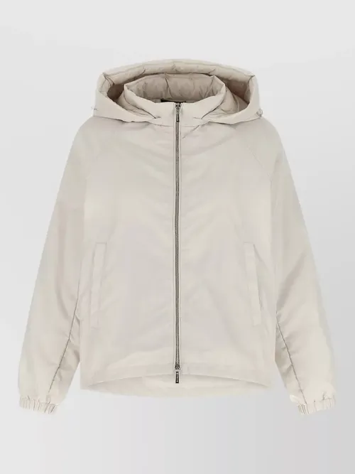 Moorer - soave wk padded hooded jacket elastic cuff