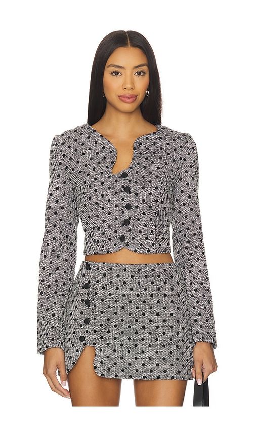 Amanda Uprichard Puzzle Jacket in Black White. L also in S