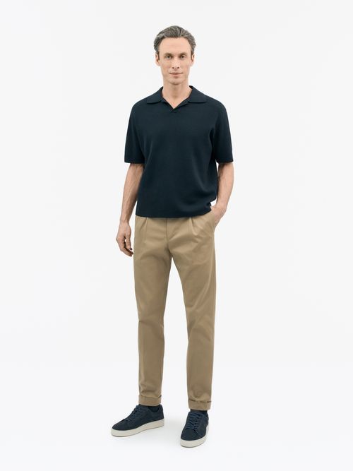 Maelon Knitted Linen Polo