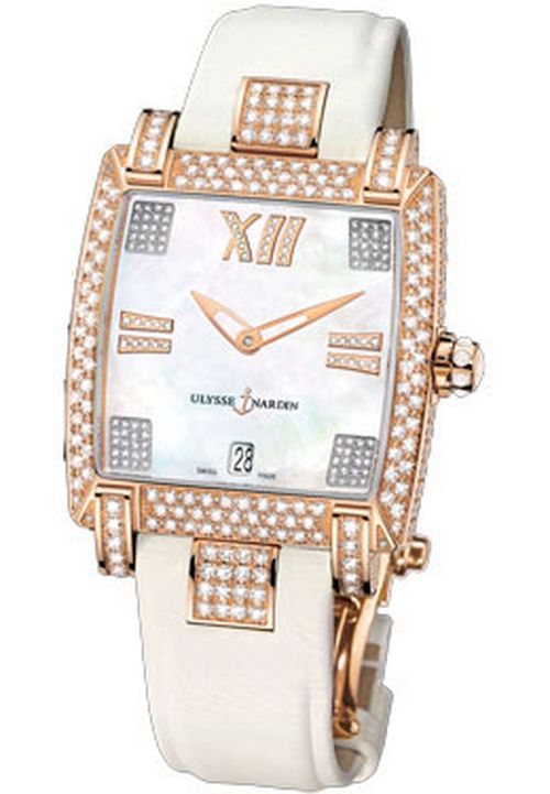 Caprice Mother of Pearl Dial Satin Strap Automatic Ladies Watch 136-91FC-301