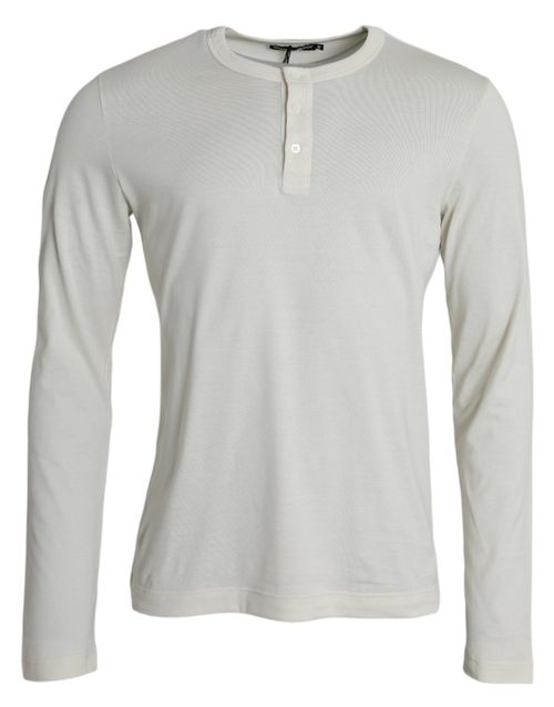 Cotton Long Sleeve T-Shirt — White