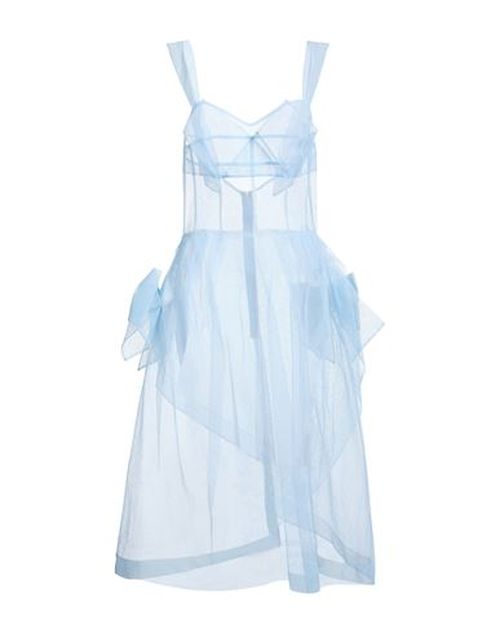 Woman Midi dress Light blue Size 0 Polyamide