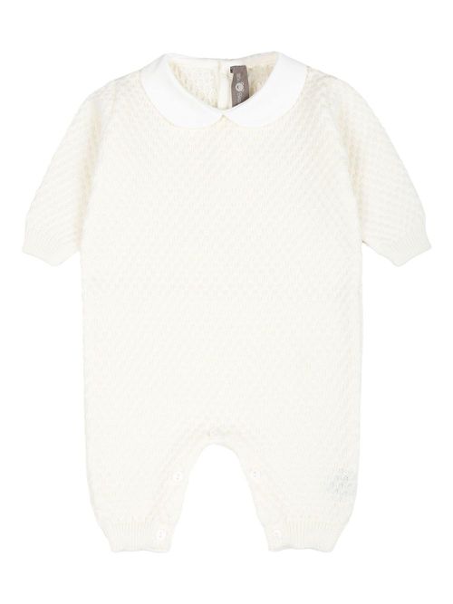 Wool romper - White