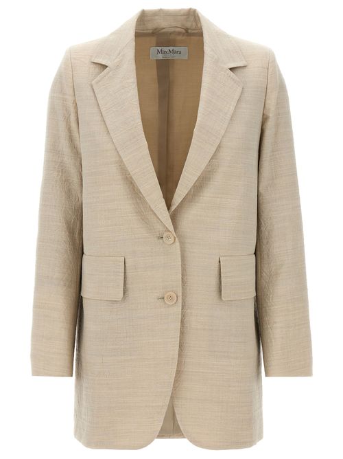 Virgin Wool Blazer — Beige