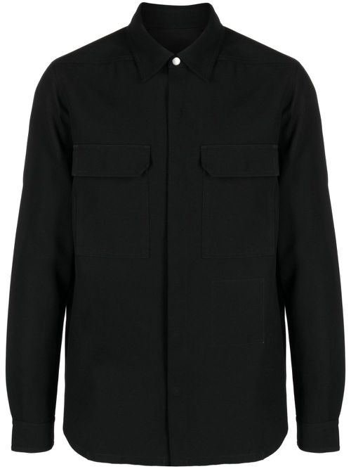 Luxor twill shirt jacket - Black