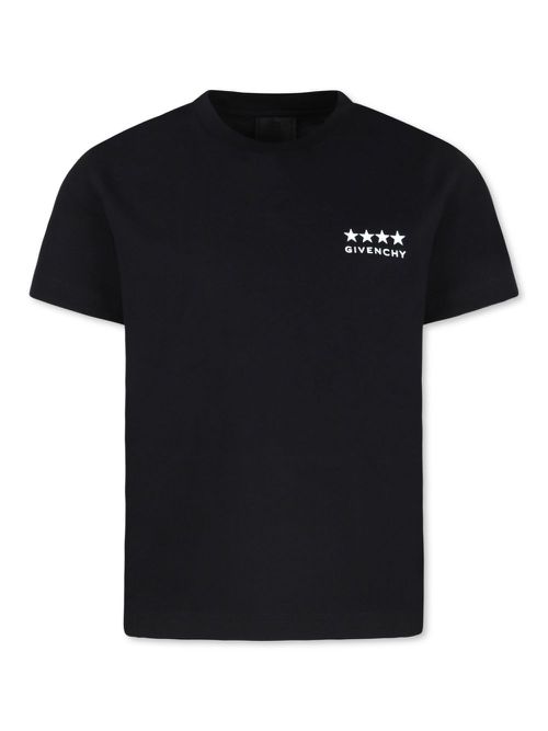4G-print organic-cotton T-shirt - Black