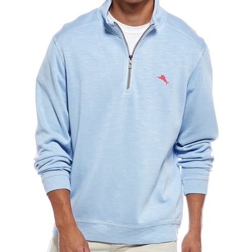 Tommy Bahama Tobago Bay Half Zip Sweater in Blue Allure - Big Man