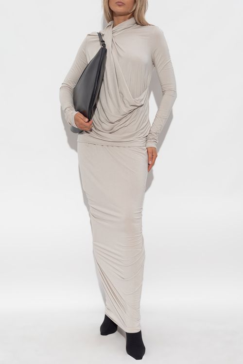 Draped Top, Women's, Grey