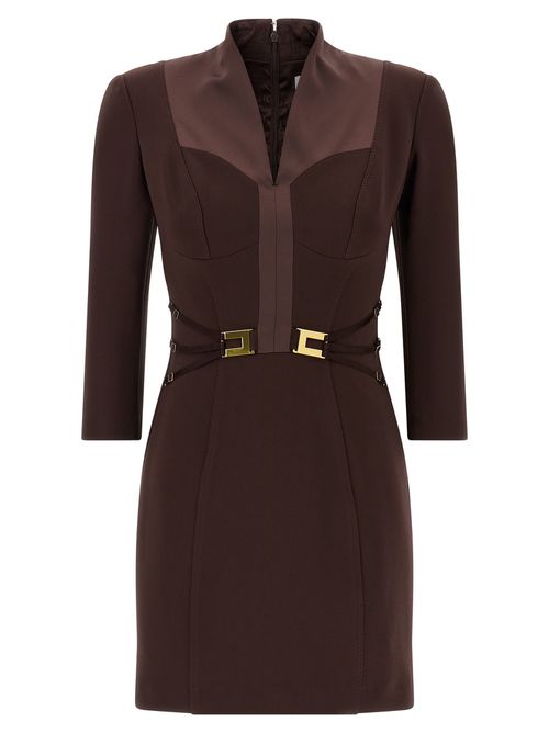 Logo Dress With Elastic Bands