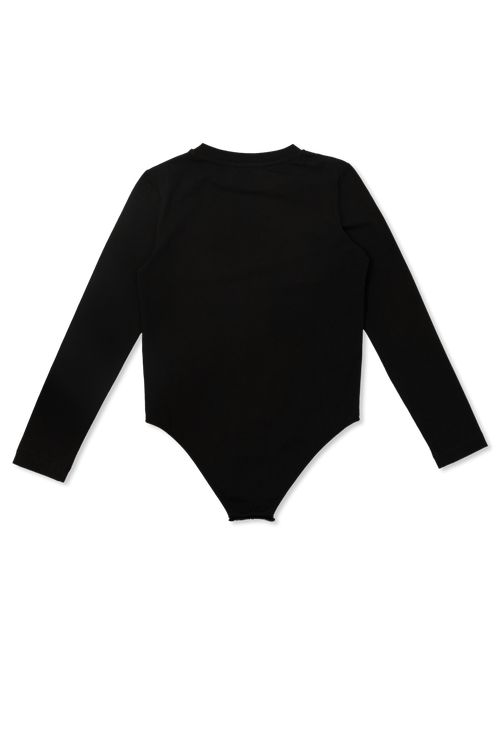 Bodysuit With Logo, Unisex, Black