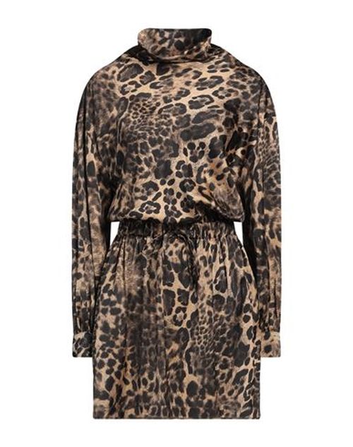Woman Mini dress Camel Size 4 Polyester