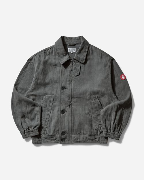 Men s Soft Cotton Zip Jacket Charcoal