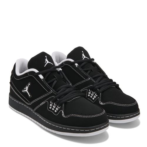 Kids' 1 Flight Low Sneaker Big Kid Shoes (Black/White)