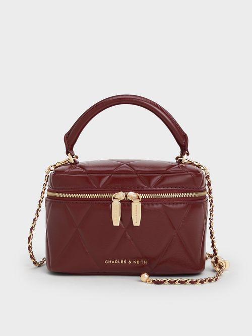Charles & Keith - Arwen Quilted Top Handle Vanity Bag