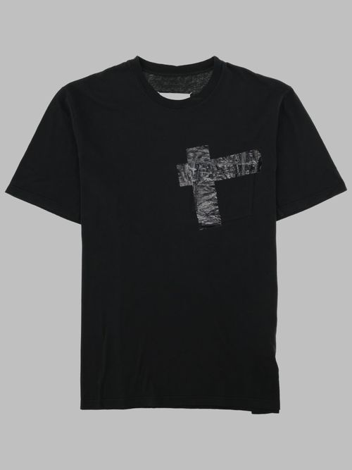 Men's Graphic Patch Cotton T-Shirt