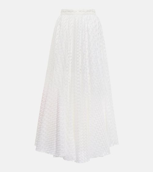 Macramé midi skirt