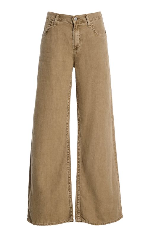 Nora Low-Rise Linen Trousers - Moda Operandi
