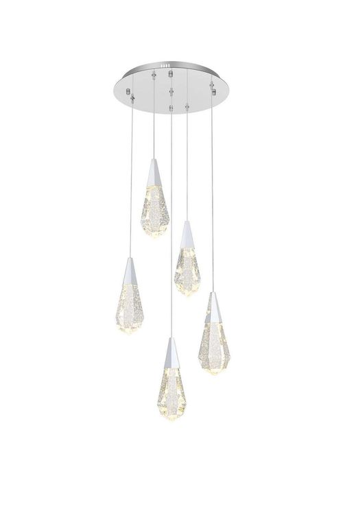 Chrome LED Pendant from the Amora Collection