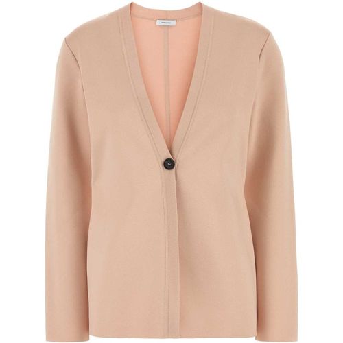 Salvatore Ferragamo Pink Stretch Viscose Blend Cardigan