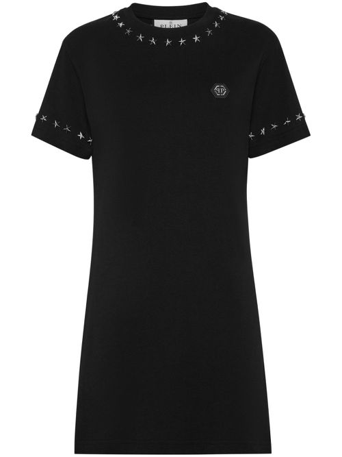 Sexy Pure Stars T-shirt dress - Black