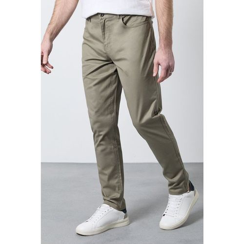 Maine Mens Khaki Smart Cotton Textured Slim Fit Jeans - 40 Regular