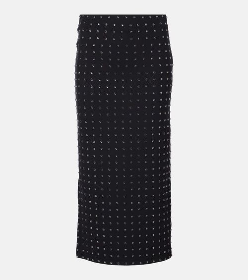 Nome crystal-embellished midi skirt