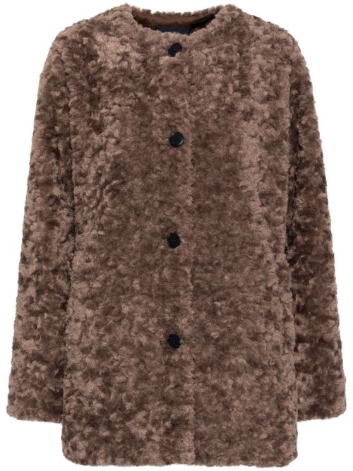 Faux-fur jacket - Brown