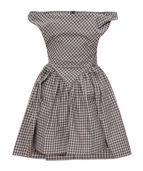 Checked Mini Dress