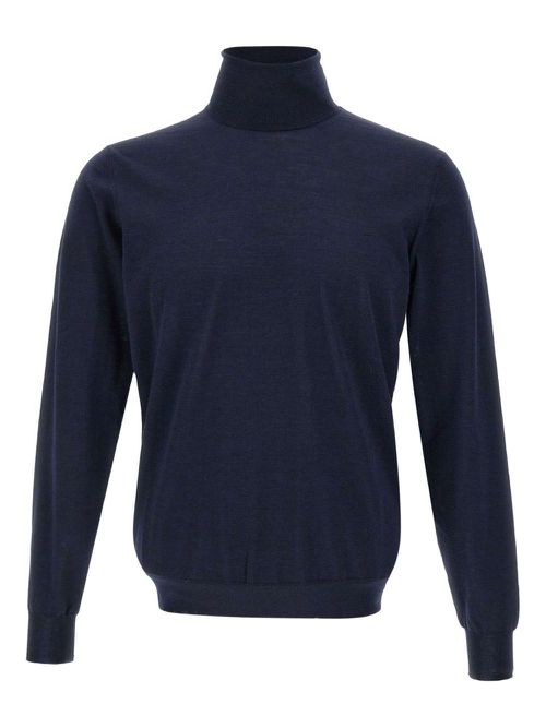 High-neck sweater - Blue